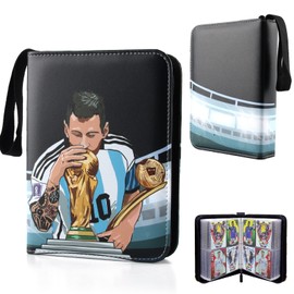 AllLeeGay Trading Card Album for Football Football Trading Card Binder Card Holder Album Trading Card Game Collection with 60 Removable Sleeves 480 Pockets football Card Book (B) AllLeeGay-kace-0001