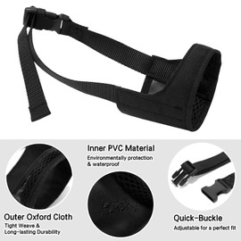 Dog Muzzle for Pitbull Soft Muzzles for Rottweilers American Bully Bulldog Boxers to Prevent Biting and Barking for Medium Large Short Snout Dog for Grooming (XXL)