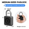 eLinkSmart Fingerprint Gym Locker Lock, Keyless Biometric Padlock, Weatherproof Electronic