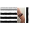5 Blätter Temporäre Armband Tattoos Tribal Tattoo Maori Design Tattoos
