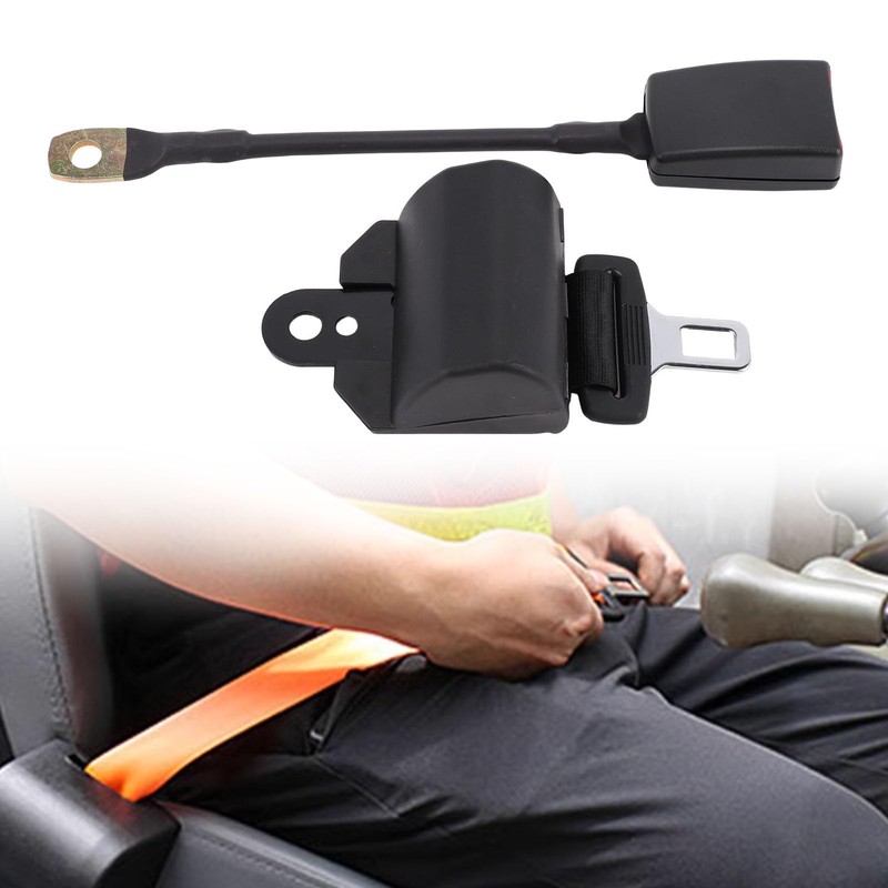 GOWENIC Forklift Seat Belt, 43.3 Inch Retractable Length, High Webbing