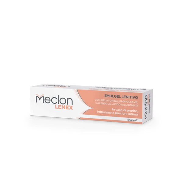 MECLON LENEX | Intimate Soothing Emulgel, Relieves Itching and Intimate Burning, Hydrates Skin Area, Soothes Irritations, With Calendula and Melatonin, 50 ml