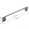 FURNIWARE 10 Pack Cabinet Pull,Brushed Nickel Cabinet Handles,Hardware Drawer Pulls,Solid