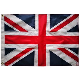 Union Jack flag British Flag 2x3FT -(60x90cm) Sewn Stripes 210D Heavy Duty Polyester Outdoors Indoors United Kingdom flag uk Flags Brass Grommets