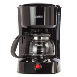 Dominion 4-Cup Coffeemaker Compact Coffee Pot Brewer Machine, Quiet with On/Off LED Indicator Light, Auto Pause Feature, Easy Anti-drip Coffeemaker & Removable Filter Basket for Office/Home