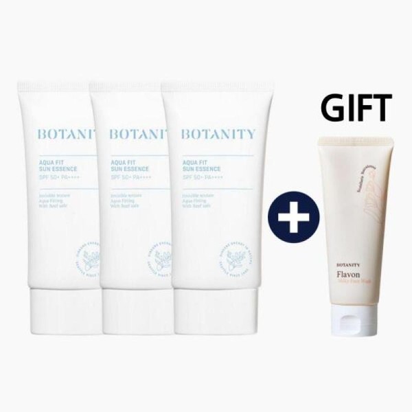 Botany (Cosmetics) (50ml x 3) Non-sticky, moisturizing sunscreen SPF 50+
