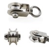 Heyous 1-Pack U Type Swivel Pulley 304 Stainless Steel Duplex