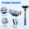 4Pcs Razor Blades Refills with 1 Handle Razors for Mach