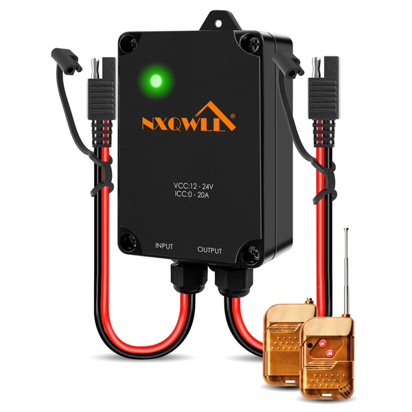 12 Volt Wireless Remote Control Switch with 2 Keys Ideal