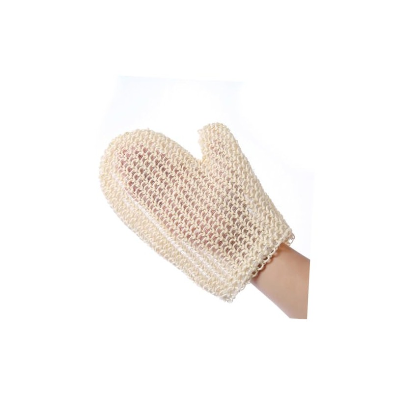 Uds Guantes Ducha Exfoliantes Zacate Sisal Natural Limpieza Profunda Masaje