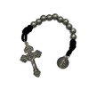 Intercession Paracord Pocket Decade Rosary (Black)