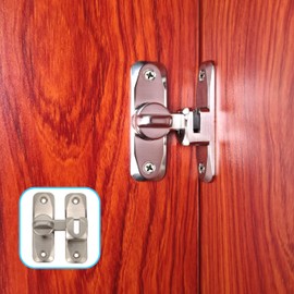 Pexintek 2pcs Small Sliding Door Lock 90 Degree Latch Vintage Silver