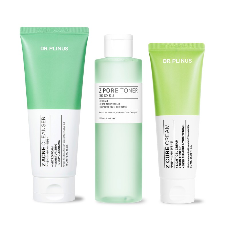 Dr. Plinus Jet Line 3 types (Cleanser 150ml, Toner 200ml,