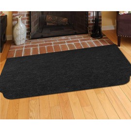 Fireproof Fireplace Hearth Rug, Fireplace Mat for Hearth, Non Slip Fire Carpet Protection Mat Flame Resistant Pad Protects Floors Patio from Sparks Embers(50'' x 36''(B))