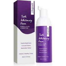 Purple Toothpaste for Teeth Whitening: Best Color-Correcting Foam Toothpaste for Stain Removal - Sensitive Teeth Brightening & Non-Peroxide Whitening - for Adults1.5 fl oz