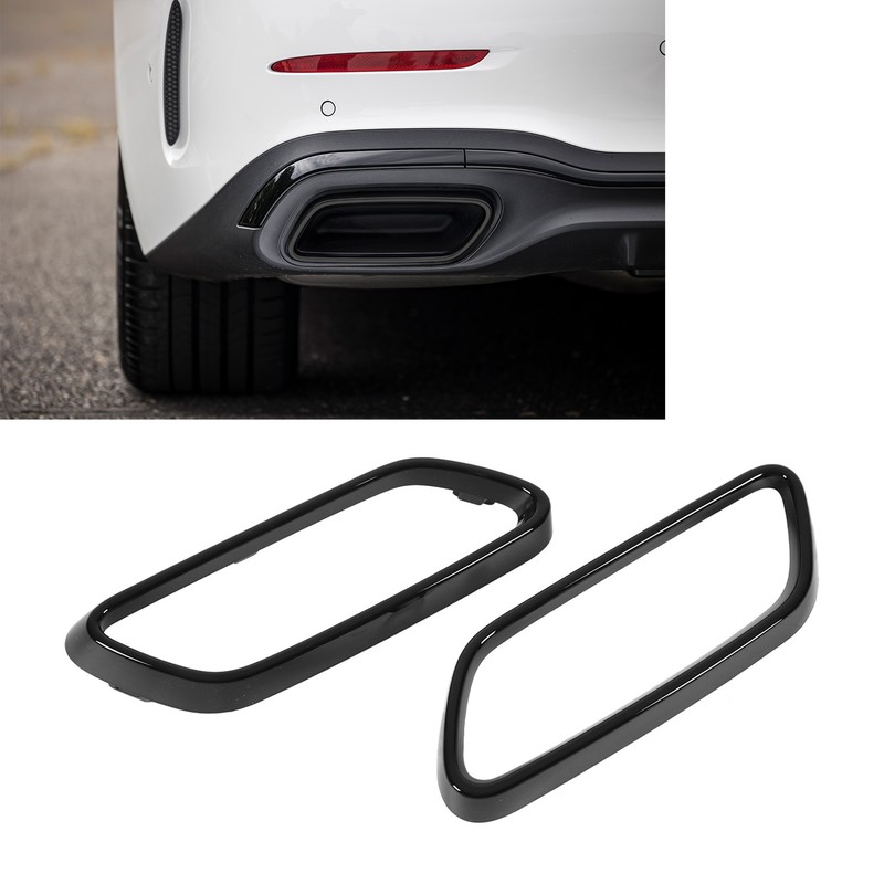 Exhaust Tip Cover Trims Bezel Replacement for Benz C‑Class W206