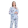 Amaxer Women's 100% Cotton Pajama Set For Women Long Sleeve
