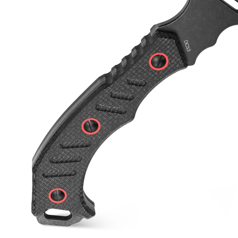 Ccanku C1391 Camping Axe Camping Hatchet,DC53 Steel Blade with Micarta