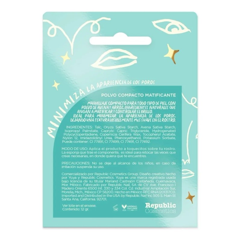 Polvo Compacto Yuya Efecto Matificante 12g