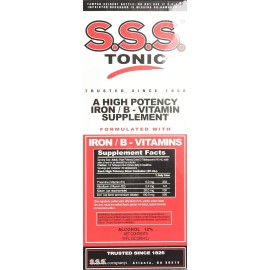 S.S.S. Tonic SSS Tonic High Potency Iron & B Vitamin Supplement Blood Support Liquid 10 oz
