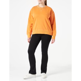 GANT Women's Sunfaded C-Neck Sweat Sweatshirt, Sweet Orange