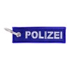 RescPol Key Fob Police Embroidered Blue, Blue / Light Grey