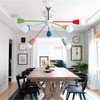 Aleslsop Colorful Chandelier, Modern Sputnik Chandelier, 8-Light Kids Light Fixture
