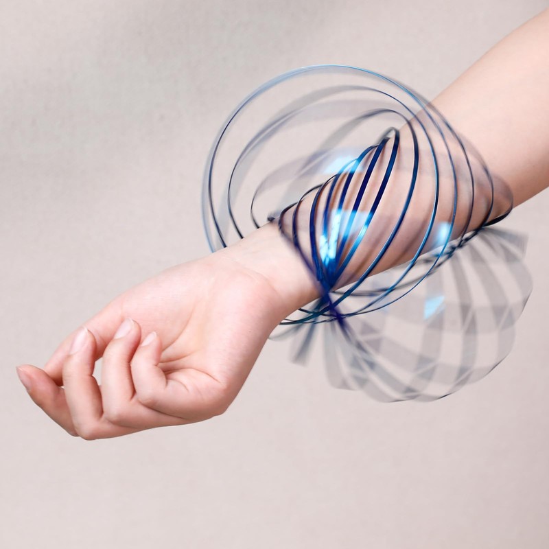 Flow Rings Toy 3D Arm Spring Magic Flow Ring Stainless