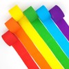 Rainbow Crepe Paper Streamers Party Streamers Decorations,1.7" Wide,6 Rolls