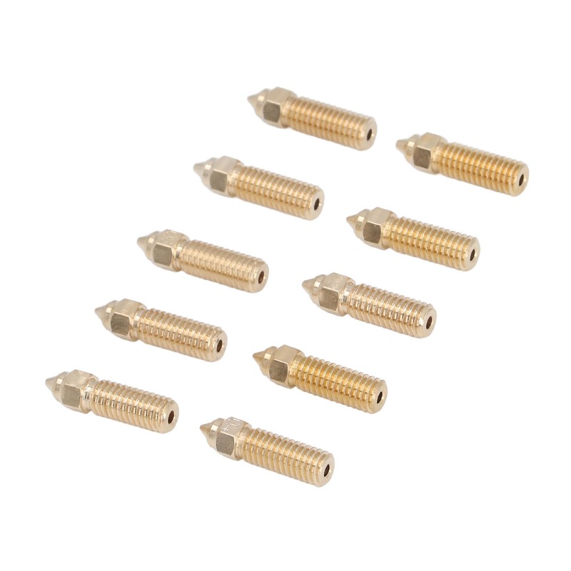 10Pcs 3D Printer Nozzle Kit High Flow Smoother Operation Bass
