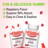 2 Pack Magnesium Citrate Gummies 400MG, High Absorption Magnesium Gummies