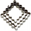 Staedter 3 Piece Wavy Square Terrace Cutter Set, Silver