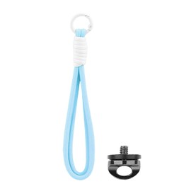 TYUANDOUER Wrist Hand Strap for DJI Osmo Pocket 3, Mobile 6 / SE/RS 3/3 PRO / 4 PRO/OM 5 Stabilizer, Polyester Lanyard for DJI Pocket 3 Accessories with D-Ring Screw - Blue