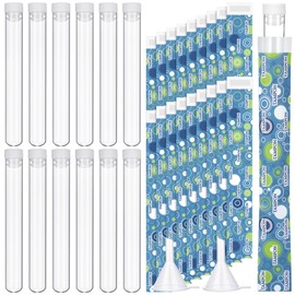 Copkim 38 Pcs Tampon Flask Set Included Tube Flasks for Women Flask Containers Tampon Reusable Wrappers Funnels for Cruise Event (Classic Style)