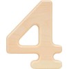 Hillman 847325 Pine House Number 4, 6.5-Inch Wood