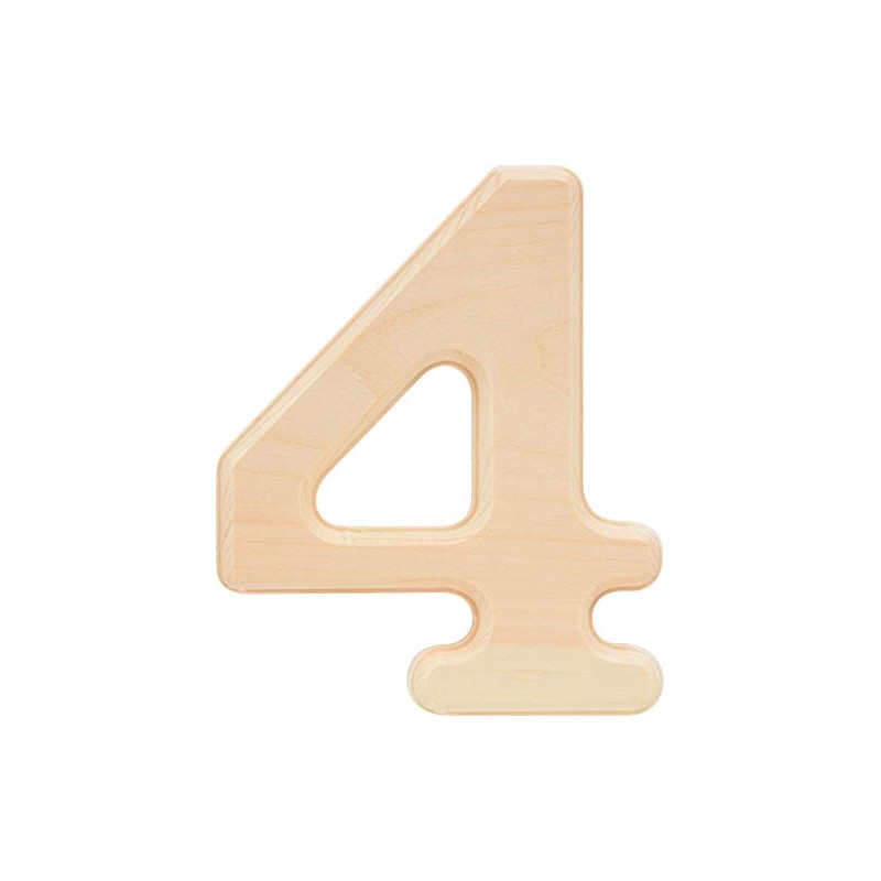 Hillman 847325 Pine House Number 4, 6.5-Inch Wood
