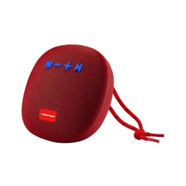 Blaupunkt Bluetooth Speaker, Powerful Portable Bluetooth Speaker - Portable Speaker - Waterproof - Wireless Bluetooth Speaker Black Metal Red 5W