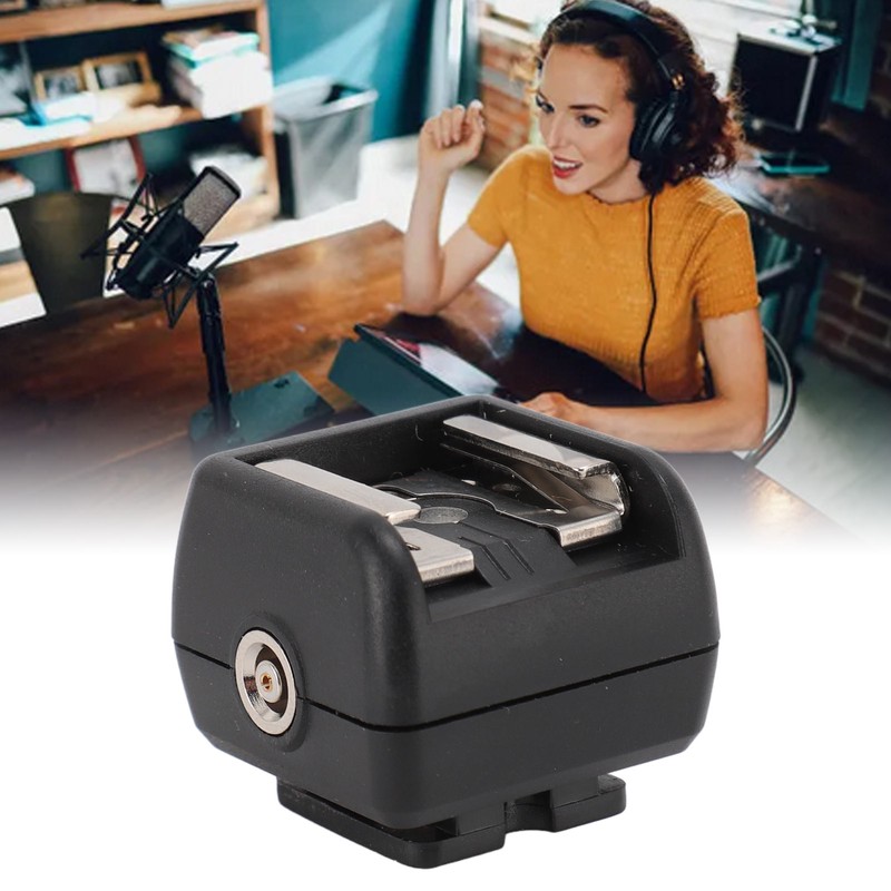 Flash Hot Shoe Adapter with PC Port for Nikon for