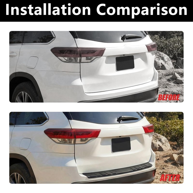 Rear Bumper Protector for Toyota Highlander 2014-2019 Rear Bumper Guard