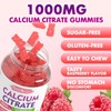 Calcium Citrate Gummies 1000mg w/Vitamin D3, High Absorption Calcium Supplement