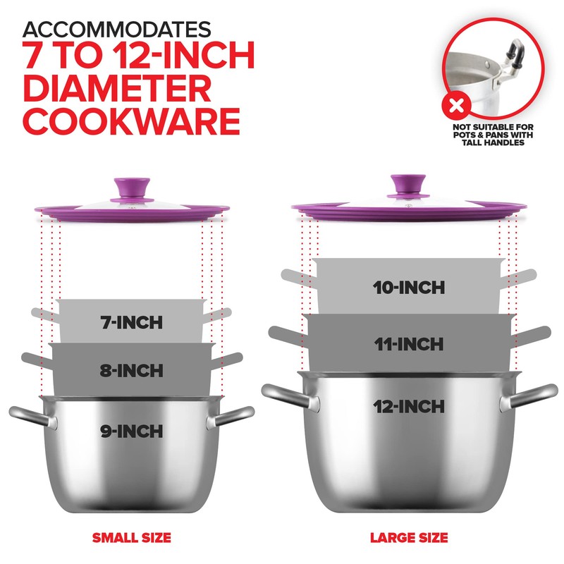 Modern Innovations Universal Lids (Set of 2) Fits 7 to
