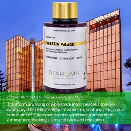Di’Aroma Luxury Westin Hotel Resort Collection Fragrance Oil, Diffuser Oil for Waterless & Cold-Air Diffusers, Premium Air Freshener, Home & Business Scent, Made in USA (120ml, Westin Hotel)