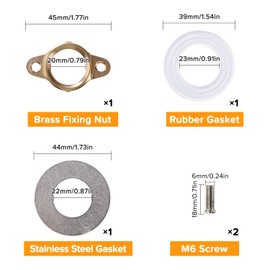 Lyeteung 20mm Tap Fixing Bolt Faucet, Faucet Fixing Nuts Kit, for Kitchen & Bathroom Sink Faucets, Copper