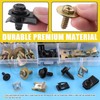 Mardatt 72Pcs Engine Under Cover Body Bolts Screws, Metal Trim