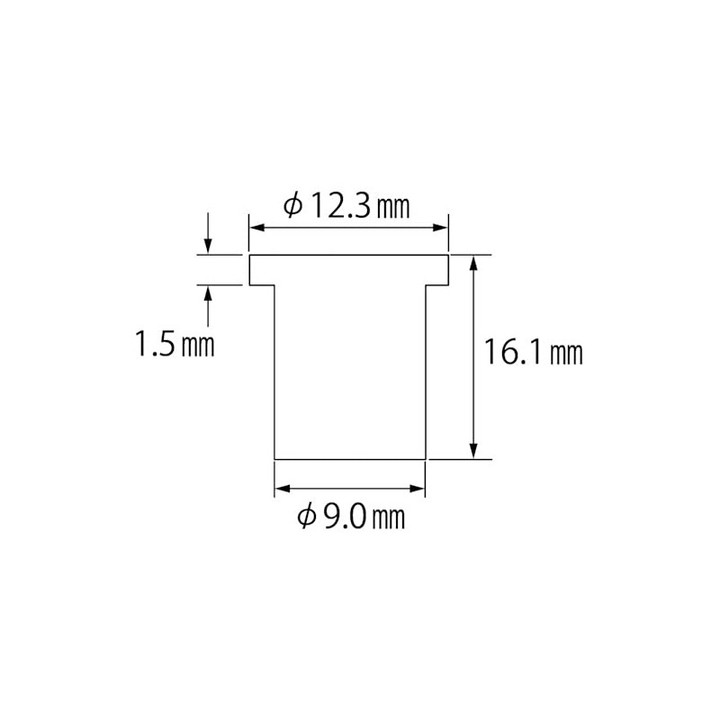 LOBTEX Blind Nut "Nut" (Flat Head, Steel) Eco Pack Plate