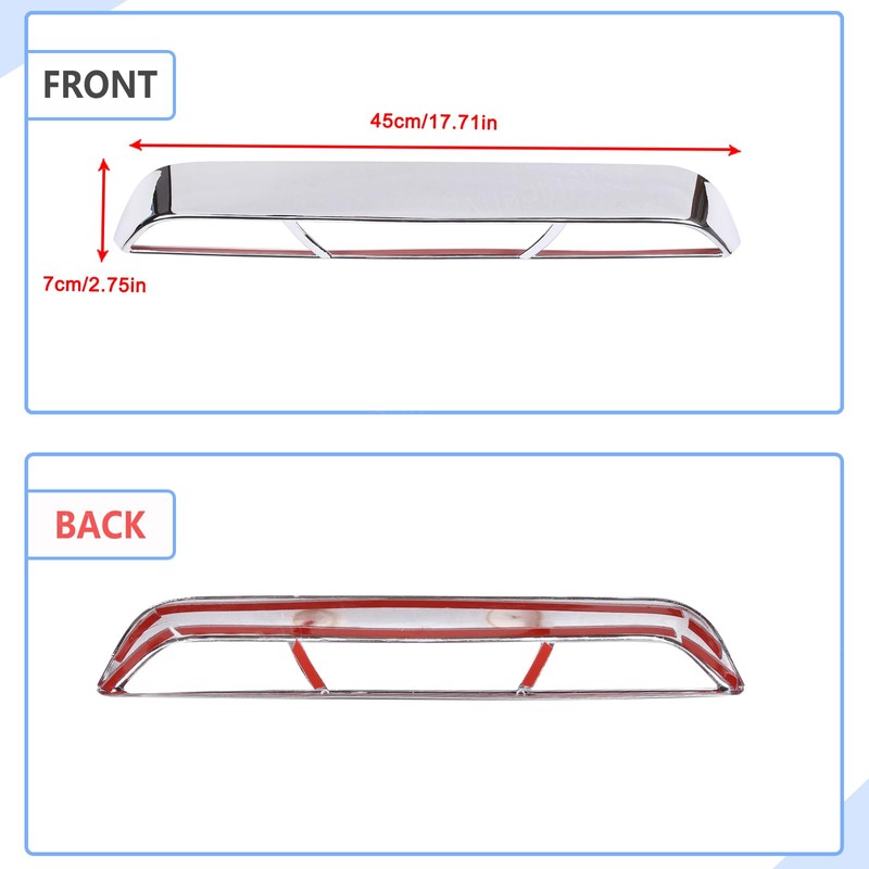 Car Third 3rd Brake Light Trim Frame Compatible with Ford