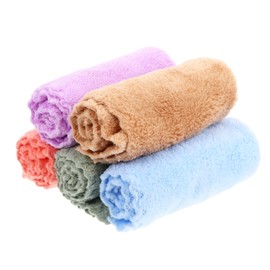 Kisangel 10Pcs Ultra Absorbent Fleece Bath Towels for Newborns and Quick Drying Soft Washcloths Reusable Hand Towels for Care