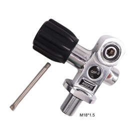 TUDIVING-4500Psi 300Bar Scuba Diving Tank Valve,DIN/Yoke Valve,Diving Cylinder Valve M18*1.5 Thread