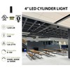WareLight 4" LED Architectural Cylinder Light Fixture, 1650 Lumens, 15W,