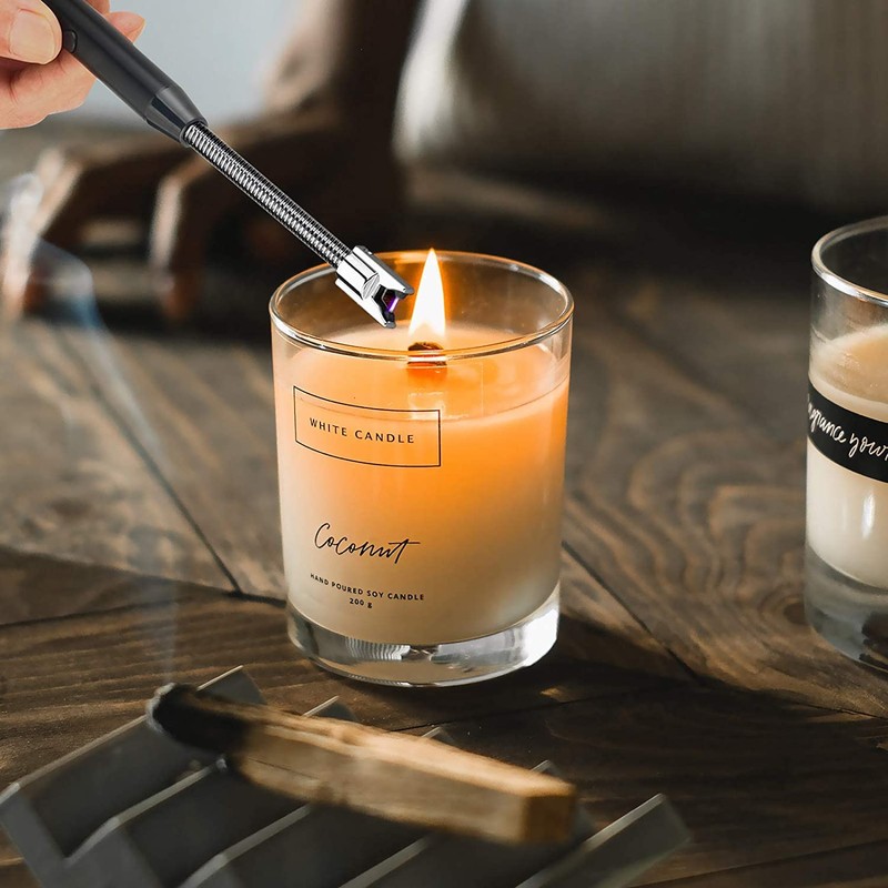Electric Lighters, Plasma Arc Candle Lighter Rechargeable Lighter with LED